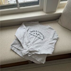 Abercrombie & Fitch Santa Monica Sports Light Gray Sweatshirt